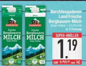 Edeka Berchtesgadener Land Frische Bergbauern-Milch Angebot