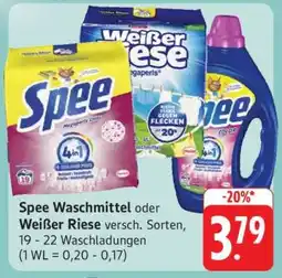Edeka Spee Waschmittel oder Weißer Riese Angebot