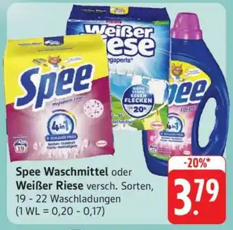 Edeka Spee Waschmittel oder Weißer Riese Angebot
