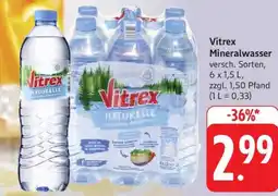Edeka Vitrex Mineralwasser Angebot
