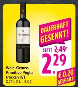 Edeka Wein-Genuss Primitivo Puglia trocken IGT Angebot