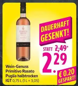 Edeka Wein-Genuss Primitivo Rosato Puglia halbtrocken Angebot
