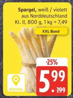 Edeka Spargel, weiß / violett aus Norddeutschland Angebot