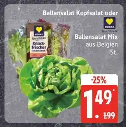 Edeka Ballensalat Kopfsalat oder Ballensalat Mix Angebot