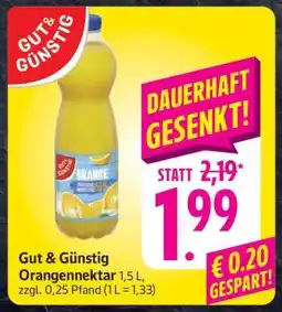 Edeka Gut & Günstig Orangennektar Angebot