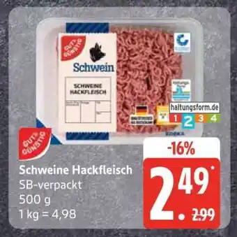 Edeka Schweine Hackfleisch Angebot