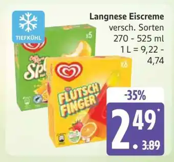 Edeka Langnese Eiscreme Angebot