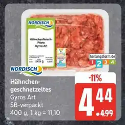 Edeka Hähnchengeschnetzeltes Gyros Art Angebot