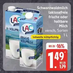 Edeka Schwarzwaldmilch laktosefreie frische oder haltbare Milch Angebot