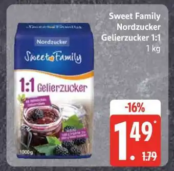 Edeka Sweet Family Nordzucker Gelierzucker 1:1 Angebot