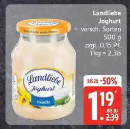 Edeka LANDLIEBE Joghurt Angebot
