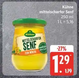 Edeka KÜHNE Mittelscharfer Senf Angebot