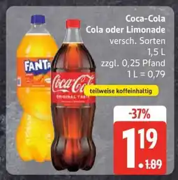 Edeka Coca-Cola oder Limonade Angebot