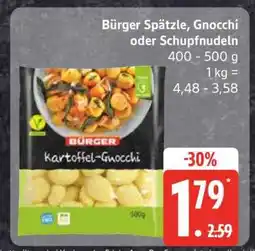 Edeka Bürger Spätzle, Gnocchi oder Schupfnudeln Angebot