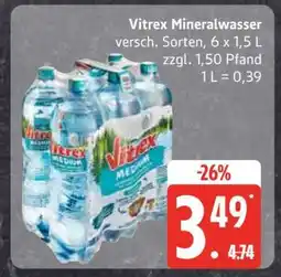 Edeka Vitrex Mineralwasser Angebot