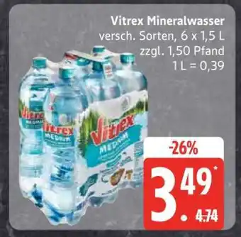 Edeka Vitrex Mineralwasser Angebot