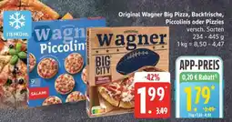 Edeka Original Wagner Big Pizza, Backfrische, Piccolinis oder Pizzies Angebot