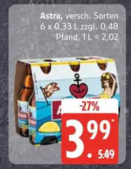 Edeka Astra, versch. Sorten Angebot