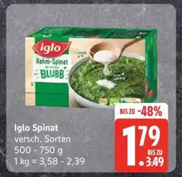 Edeka Iglo Spinat Angebot