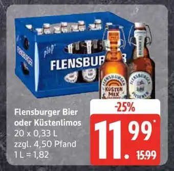 Edeka Flensburger Bier oder Küstenlimos Angebot