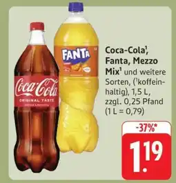 Edeka CocaCola/ Fanta/Mezzo Mix Angebot