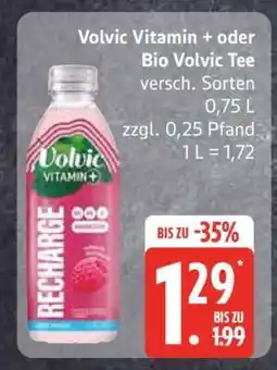 Edeka Volvic Vitamin + oder Bio Volvic Tee Angebot