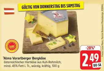 Edeka ALMA Vorarlberger Bergkäse Angebot