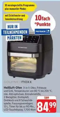 Edeka GOURMETmaxx Heißluft-Ofen Angebot