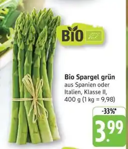 Edeka Bio Spargel grün Angebot