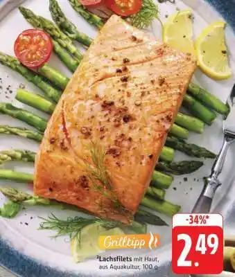 Edeka Lachsfilets mit Haut Angebot