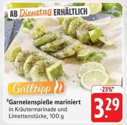 Edeka Garnelenspieße mariniert Angebot