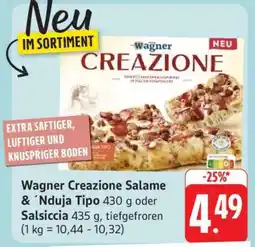 Edeka Wagner Creazione Salame & ´Nduja Tipo oder Salsiccia Angebot