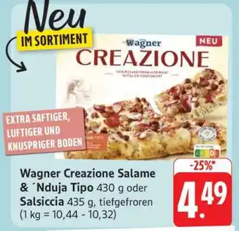Edeka Wagner Creazione Salame & ´Nduja Tipo oder Salsiccia Angebot