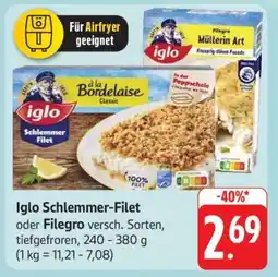 Edeka Iglo Schlemmer-Filet oder Filegro Angebot