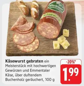 Edeka Käsewurst gebraten Angebot