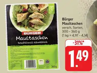 Edeka BÜRGER Maultaschen Angebot