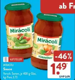Aldi Süd MIRACOLI Sauce Angebot