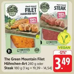 Edeka The Green Mountain Filet Hähnchen-Art oder Steak Angebot