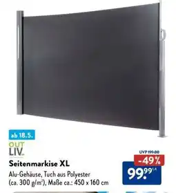 Aldi Süd Seitenmarkise XL Angebot