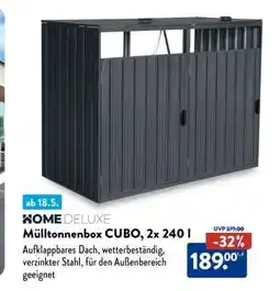 Aldi Süd Mülltonnenbox CUBO, 2x 240 l Angebot