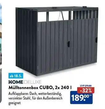 Aldi Süd Mülltonnenbox CUBO, 2x 240 l Angebot