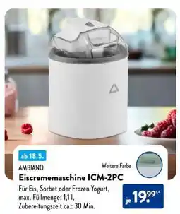Aldi Süd AMBIANO Eismaschine ICM-2PC Angebot