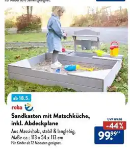 Aldi Süd Sandkasten mit Matschküche, inkl. Abdeckplane Angebot
