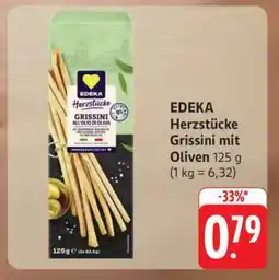 Edeka EDEKA Herzstücke Grissini mit Oliven 125 g Angebot