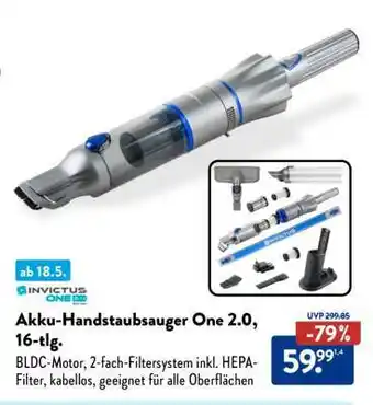 Aldi Süd Akku-Handstaubsauger One 2.0, 16-tlg Angebot