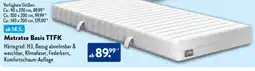Aldi Süd Matratze Basis TTFK Angebot