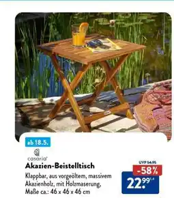 Aldi Süd Akazien-Beistelltisch Angebot
