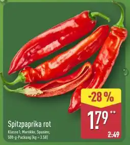 Aldi Nord Spitzpaprika rot Angebot