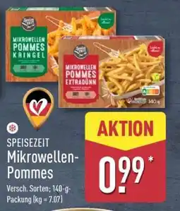 Aldi Nord SPEISEZEIT Mikrowellen-Pommes Angebot