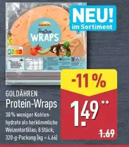 Aldi Nord GOLDÄHREN Protein-Wraps Angebot